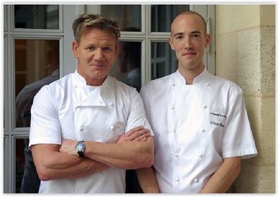 Gordon Ramsay et le Chef Exécutif Gilad Peled Gordon Ramsay et le Chef Exécutif Gilad Peled