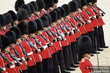 Parade mit der königlichen Kavallerie