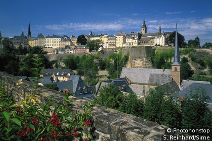 La ville de Luxembourg sur les bords de l'Alzette