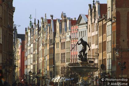 Blick auf die Stadt Danzig