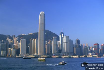 China,Hong Kong,City Skyline and Victoria Peak
