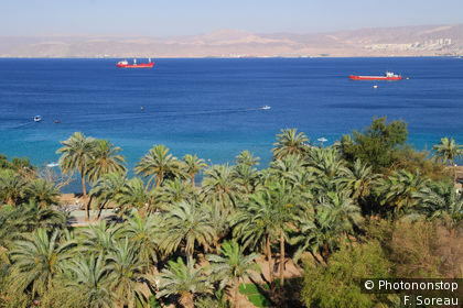 Aqaba, Landschaft am Roten Meer