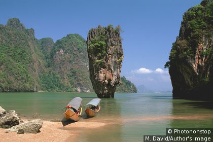Die Phangnga-Bucht auf der Insel Ko Khao Phing Kan