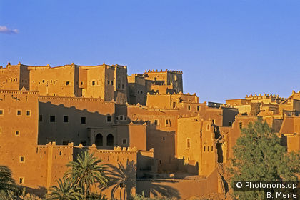 La Kasbah de Taourirt au coucher du soleil