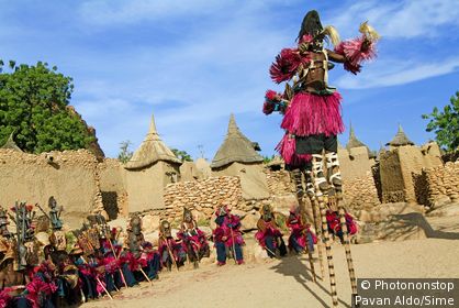 Mali, Mopti, Pays Dogon - Tirelli, Dogon dance