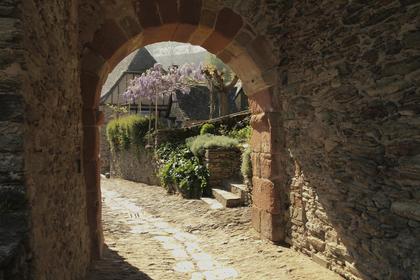 Conques, uscita verso Santiago
