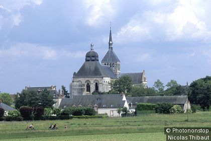 L'abbaye de Fleury et sa basilique.