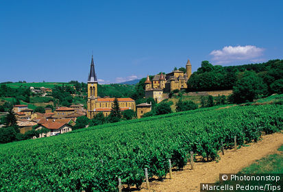 France, Rhône (69), Rhône Alpes, Jarnioux, village du Beaujolais