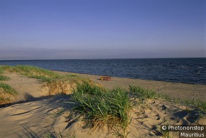 Republik Estland, Pärnu, Küste, Dünen, Sandstrand, Meer, Sommer, Abendlicht Eurasien, Europa