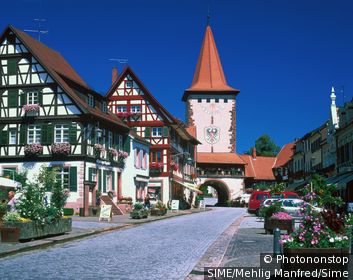 Germany / Baden-Württemberg / Black Forest / Upper Gate tower in Gengenbach