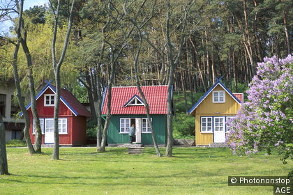 Litauen, Kurische Nehrung, Nida, Holzhäuser Europa, Baltikum