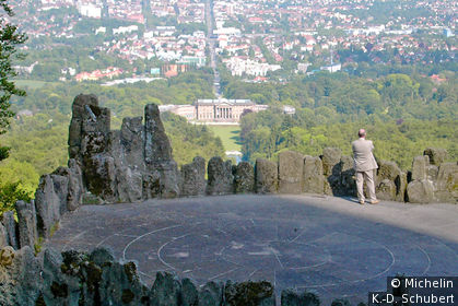 vue sur Kassel de l'Hercule