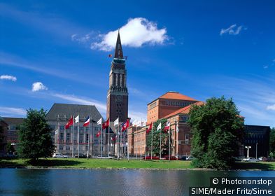 Germany / Schleswig-Holstein / Kiel / Town Hall, Opera House and townhouse