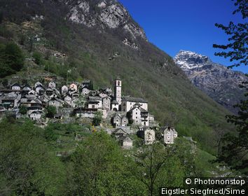 Switzerland, Ticino, Val Verzasca, Corippo