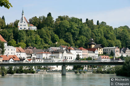 La ville depuis l'Enns