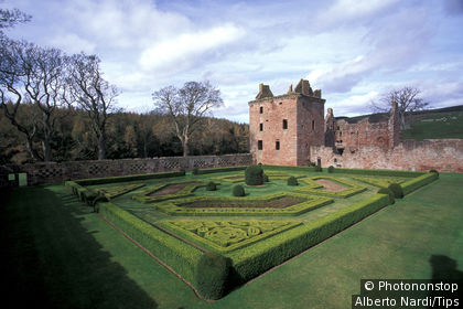 UK, Scotland. Gardens of Edzell castle