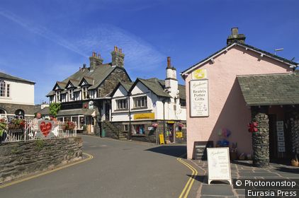 England,Cumbria,Lake District,Hawkshead Village