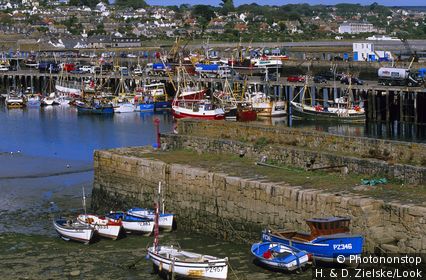 Europe, England, Cornwall, harbour in Newlyn