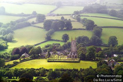 United Kingdom, UK, England, Devon, Dartmoor National Park, Widecombe in the Moor village, Cathedral of the Moors
