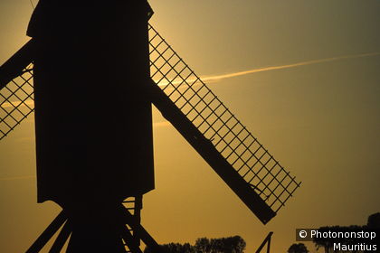 Niederlande, s-Hertogenbosch, Windmühle, Silhouette, Detail, Sonnenuntergang Holland, am Wilhelmskanal, Mühle, Dämmerung, Abend, Stimmung, Sehenswürdigkeit, Landwirtschaft, Getreide, mahlen, Silhouette, romantisch, stimmungsvoll, typisch