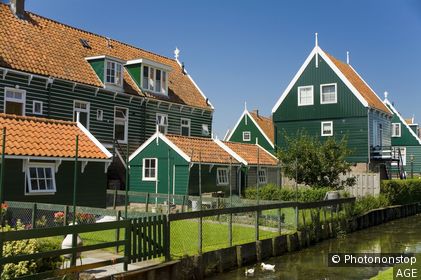 Pays Bas, Marken, maisons en bois