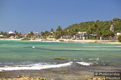 Guadeloupe, Marie Galante Island, Capesterre, Meer, Küste, Panorama