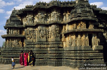 India;Karnataka;Halebid - The 12th Century Hoysaleshvara temple, built by the ruling Hoysala dynasty, boasts an immense amount of intricate carving