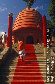 India, Assam, Guwahati. The Navagraha Temple, or temple of the nine planets, is an ancient seat of astrology.