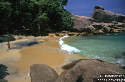 The south coast of Ilha Grande