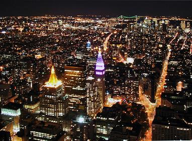 Vista nocturna desde el Empire State