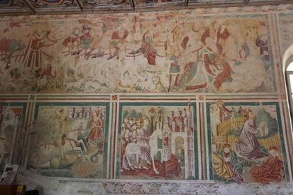 En haut : les rois mages