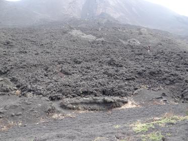 volcan Pacaya, coulée lave