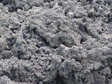 volcan Pacaya, coulée lave (gros plan)