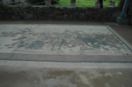 Mosaïque de la bataille d'Issos, maison du Faune à Pompéi