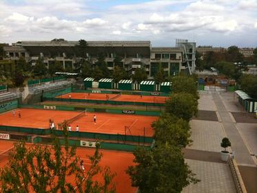 Vue panoramique du stade Roland Garros