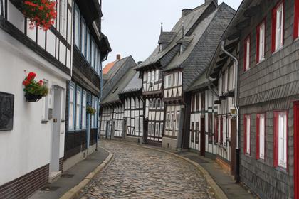Carved half-timbered houses