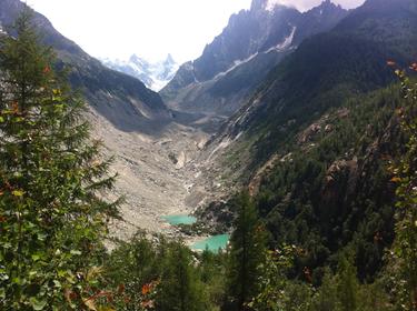 bas de la mer de glace
