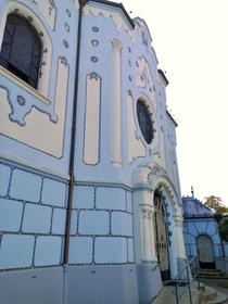 Blaue Kirche oder Marshmallow-Kirche