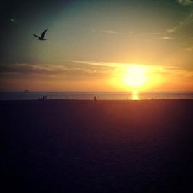 Por do sol em Nazaré