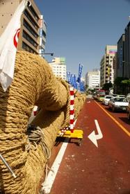 North end of the Naha Tug-of-War rope.