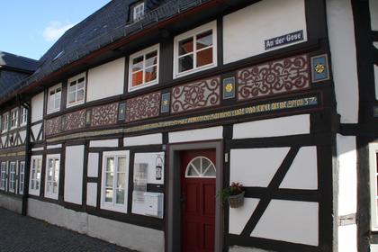 Carved half-timbered houses