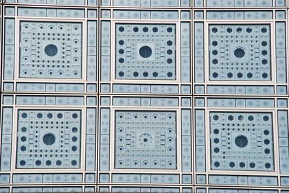Institut du Monde Arabe : détail de la façade