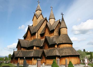 Heddal standing timber church